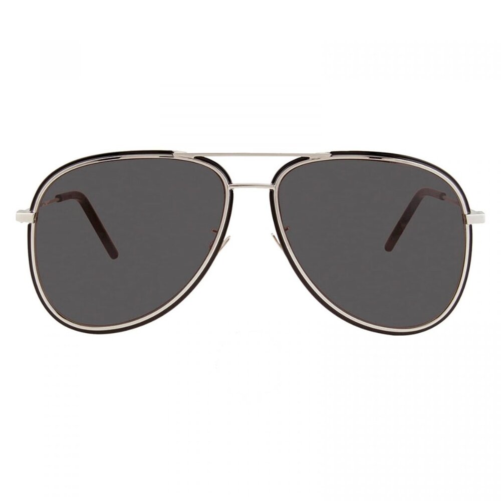 SAINT LAURENT  Fashion Unisex Black Aviator Sunglasses